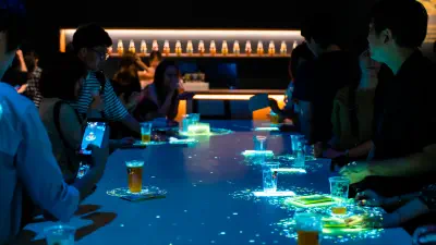 #カンパイ展 インタラクティブ・テーブル